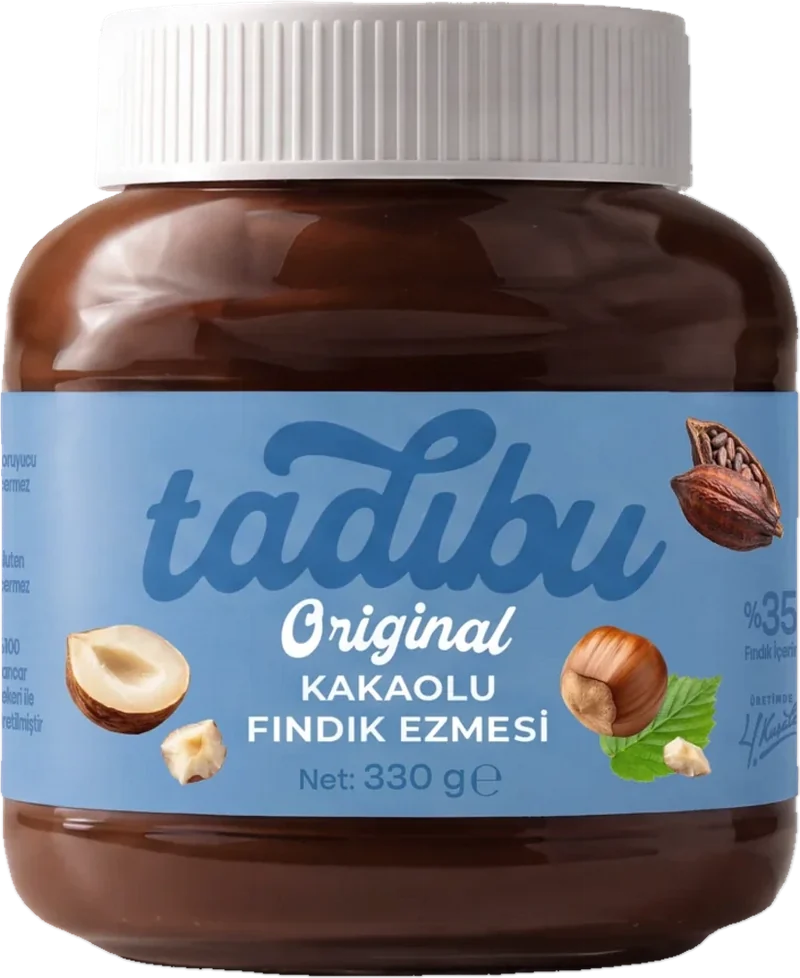 Tadıbu Original kakaolu fındık ezmesi kavanozu, 330 g